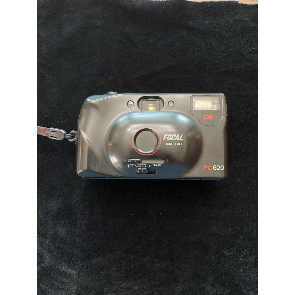 Vintage Focal PC620 35mm Focus Free Film Camera With DX Flash